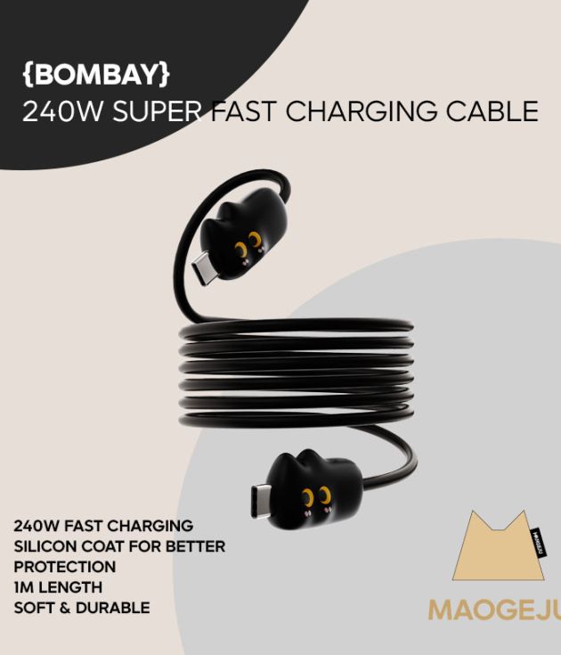 Maogeju USB-C 240W Super Fast Charging Cable – Bomboy