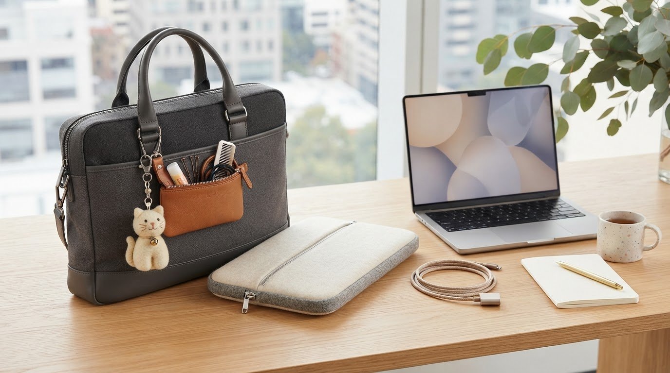 Cute Laptop Bag Accessories: Add Cat Charm and Everyday Function